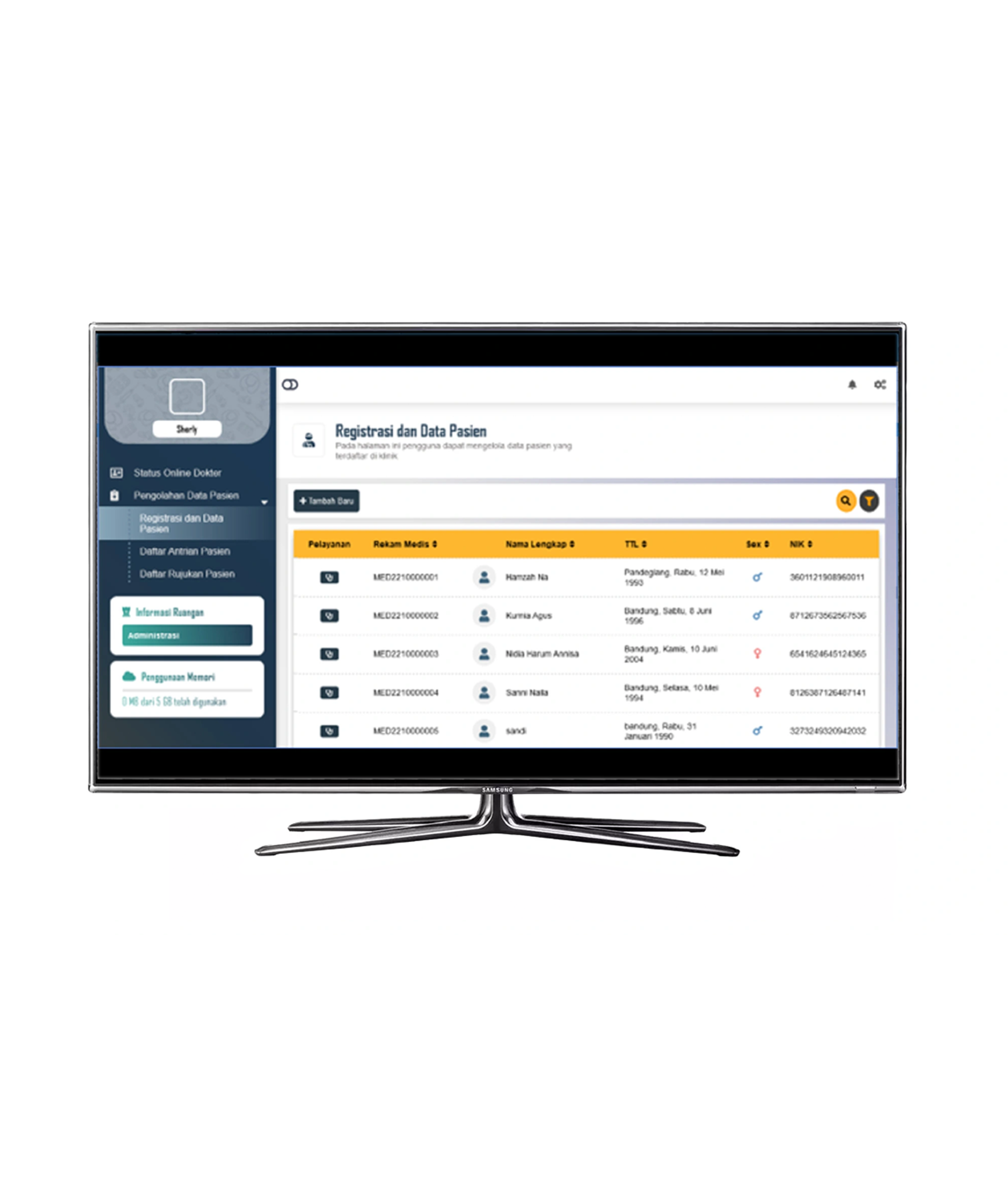 Sistem Informasi Manajemen Klinik e-Klinik